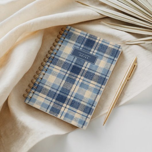 Carnet Carreaux Texturés Style Denim Moderne