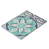 Carnet Carrelage bleu Batik IV (Côté gauche)