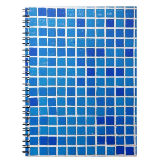 Carnet Carrelage bleu mosaïque (Devant)