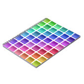 CARNET CARRELAGE COLORÉ CARRÉS (Côté gauche)