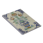 Carnet Carrelage Delft Antique Pot de Fleur Céramique (Côté Droit)