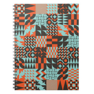 Carnet Carrelage géométrique en mosaïque, motif élégant s