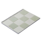 Carnet Carrelage gris et blanc (Côté gauche)