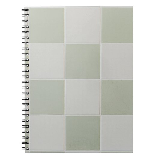 Carnet Carrelage gris et blanc (Devant)