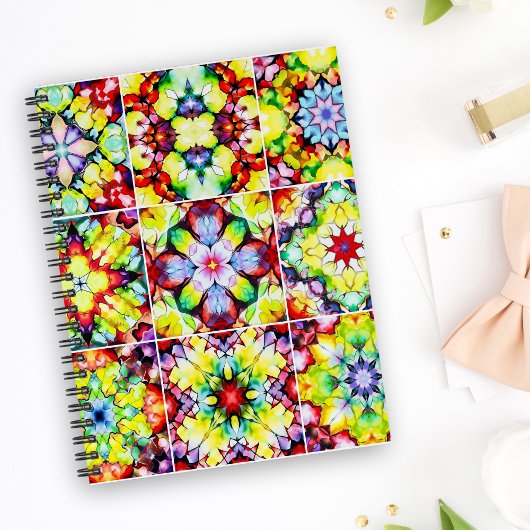 Carnet Carrelage méditerranéen, Carreaux d'encre d'alcool