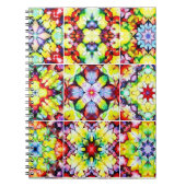 Carnet Carrelage méditerranéen, Carreaux d'encre d'alcool (Devant)