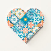 Carnet Carrelage orange et bleu (Dos)