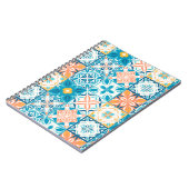 Carnet Carrelage orange et bleu (Côté gauche)