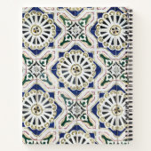 Carnet Carrelage portugais Azulejo Esquisse géométrique c (Dos)