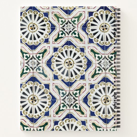 Carnet Carrelage portugais Azulejo Recettes géométriques (Dos)