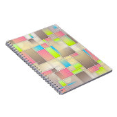 Carnet Carrés Abstraits colorés Motif géométrique (Côté Droit)