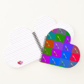 Carnet Carrés de marguerite colorés, Abstrait (Intérieur)