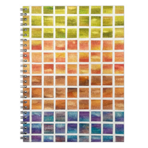 Carnet Carrés des quatre saisons à l'aquarelle