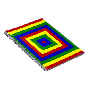Carnet Carrés en couche des couleurs primaires