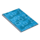 Carnet Carrés géométriques bleu clair (Côté Droit)