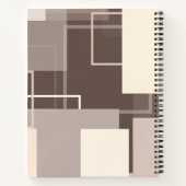 Carnet Carrés géométriques - Crème au chocolat (Dos)