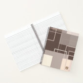 Carnet Carrés géométriques - Crème au chocolat (Intérieur)