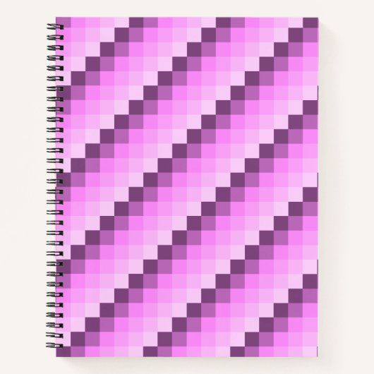 Carnet Carrés rose et violet (Devant)
