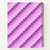 Carnet Carrés rose et violet (Dos)