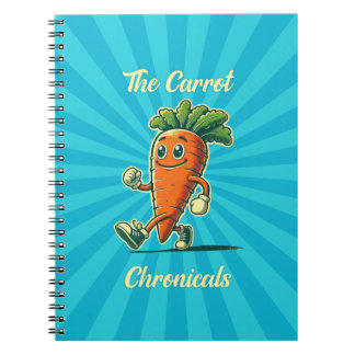 Carnet Carrot Chronicals Retro Cartoon notebook