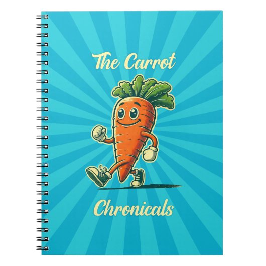 Carnet Carrot Chronicals Retro Cartoon notebook (Devant)