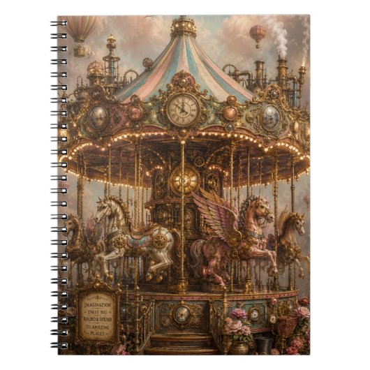 Carnet Carrousel Steampunk Fantaisiste (Devant)
