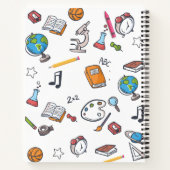 Carnet Cartable | Fournitures de classe | Nom personnalis (Dos)