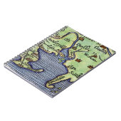 CARNET CARTE 1677 DE LA NOUVELLE ANGLETERRE (Côté gauche)