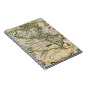 Carnet Carte antique, 1596, America Sive Novus Orbis (Côté Droit)