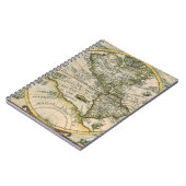 Carnet Carte antique, 1596, America Sive Novus Orbis (Côté gauche)