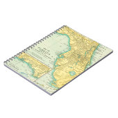 Carnet Carte antique de l'État de Floride USA (Côté gauche)