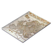 Carnet Carte antique de l'Europe par Willem Jansz Blaeu, (Côté gauche)