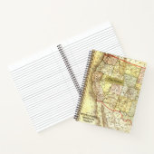 Carnet Carte antique des États-Unis (Intérieur)