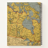 Carnet Carte antique du Canada (Dos)