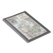 Carnet Carte antique du Danemark, Danmark en danois, 1905 (Côté Droit)