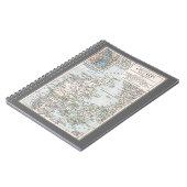 Carnet Carte antique du Danemark, Danmark en danois, 1905 (Côté gauche)