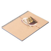 Carnet Carte avec le gâteau peint d'aquarelle (Côté gauche)