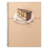 Carnet Carte avec le gâteau peint d'aquarelle (Devant)