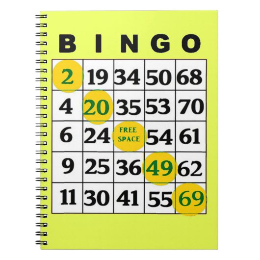 Carnet Carte BINGO (Devant)
