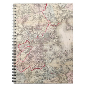 Carnet Carte : Boston, 1883