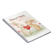 Carnet Carte Bunny romantique - Pour toujours votre (Côté Droit)