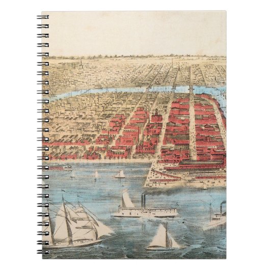 Carnet CARTE : CHICAGO, c1857 (Devant)