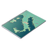 Carnet Carte Classique De L'Italie Porte - bloc (Côté gauche)