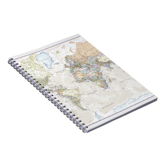 Carnet Carte classique du monde (Côté Droit)