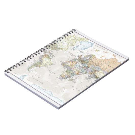 Carnet Carte classique du monde (Côté gauche)