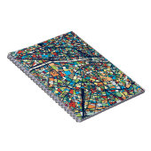 Carnet Carte colorée de Paris France | (Côté Droit)