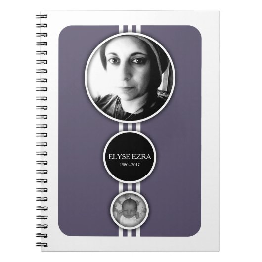 Carnet carte commémorative pourpre (Devant)