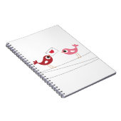 Carnet Carte d'amour d'oiseaux (Côté Droit)