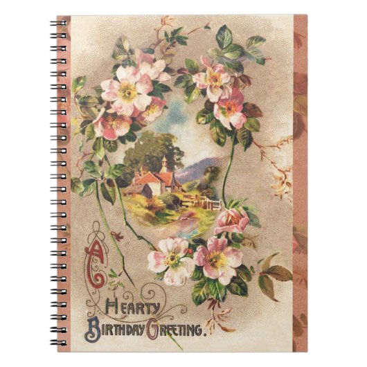 Carnet Carte d'anniversaire vintage (Devant)