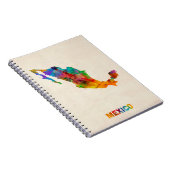 Carnet Carte d'aquarelle du Mexique (Côté Droit)